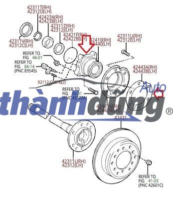 BẠC ĐẠN BÁNH TRƯỚC KIA CARENS 2006-2012 | 517203S100