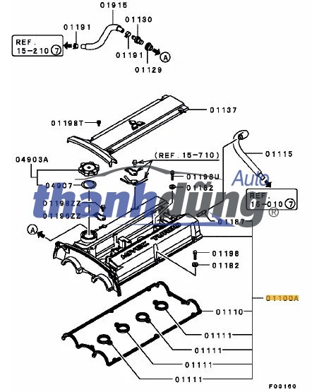 NẮP DÀN CÒ TOYOTA HILUX 2011-2014 | 112010C030