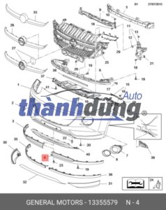 ỐP CẢN TRƯỚC DƯỚI KIA CARENS 2022-2025 | 86512DY000